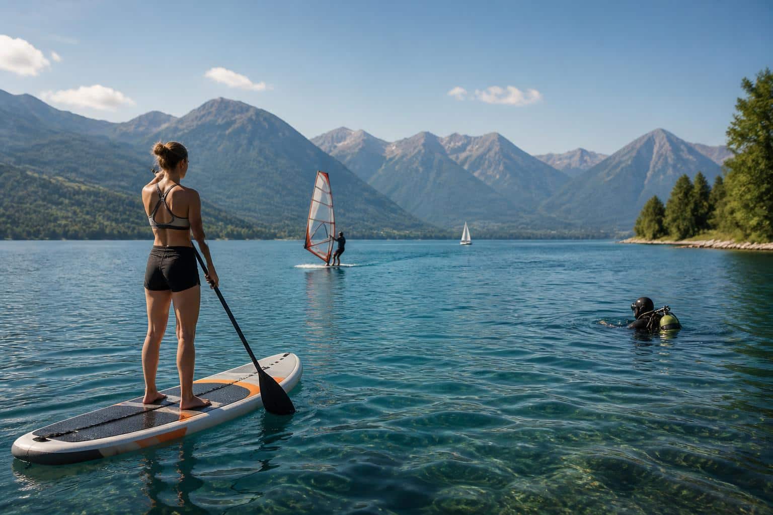 Wassersport am See: Die 5 perfekten Seen in Deutschland für Segeln, SUP, Surfen und Tauchen